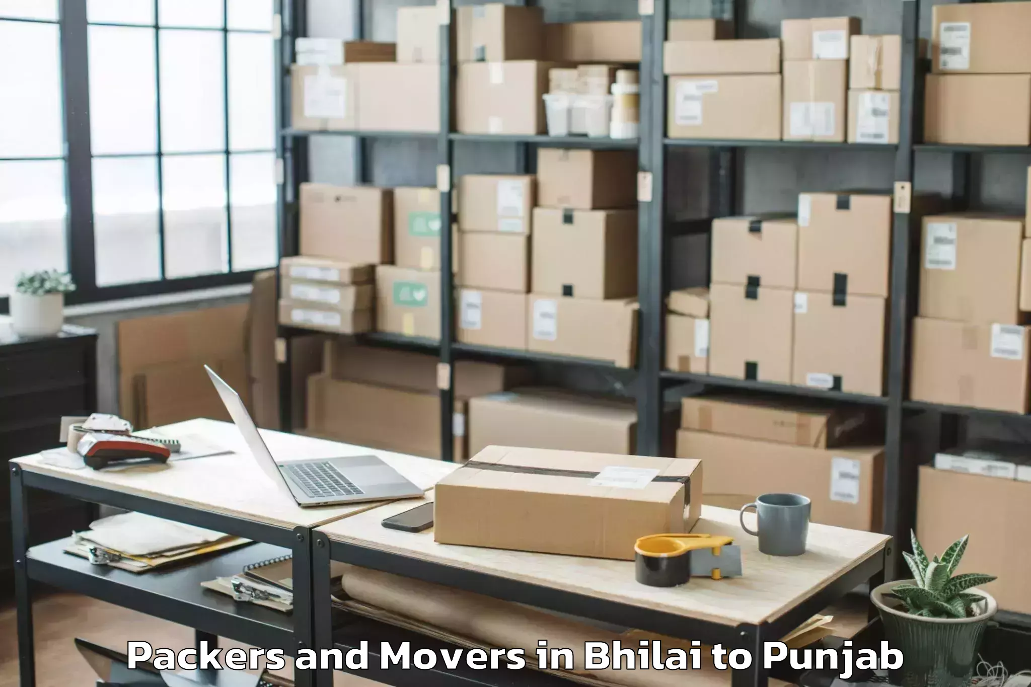 Reliable Bhilai to Mandi Gobindgarh Packers And Movers